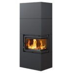 KRATKI Kaminbausatz Home Easy Box SIMPLE 8kW Eck rechts Ø200 BImSchV 2