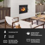 KRATKI Kamineinsatz Gusseisen Maja 8kW Holzofen Ø200 BImSchV 2 EEK A – Bild 3