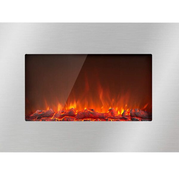 Klarstein Elektrokamin 2000 W zur Wandmontage mit LED-Flammeneffekt, Timer und einstellbarem Thermostat