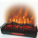 CHEMIN'ARTE Elektrokamin mit heizung - Elektrischer Solo-Stand - 67x23x24cm Kamin mit realistischem Flammeneffekt für Wohnzimmer und alle Innenraumbereiche - LED Lampen - Freistehender Elektrokamin