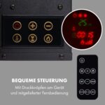 Klarstein Elektrokamin, Elektro Heizungen für Wohnzimmer & Innenräume, Elektrischer Kamin mit LED Flammen, Kamin mit Fernbedienung, Heizlüfter Timer, Einstellbarer Thermostat, Heizung 1600 W – Bild 3